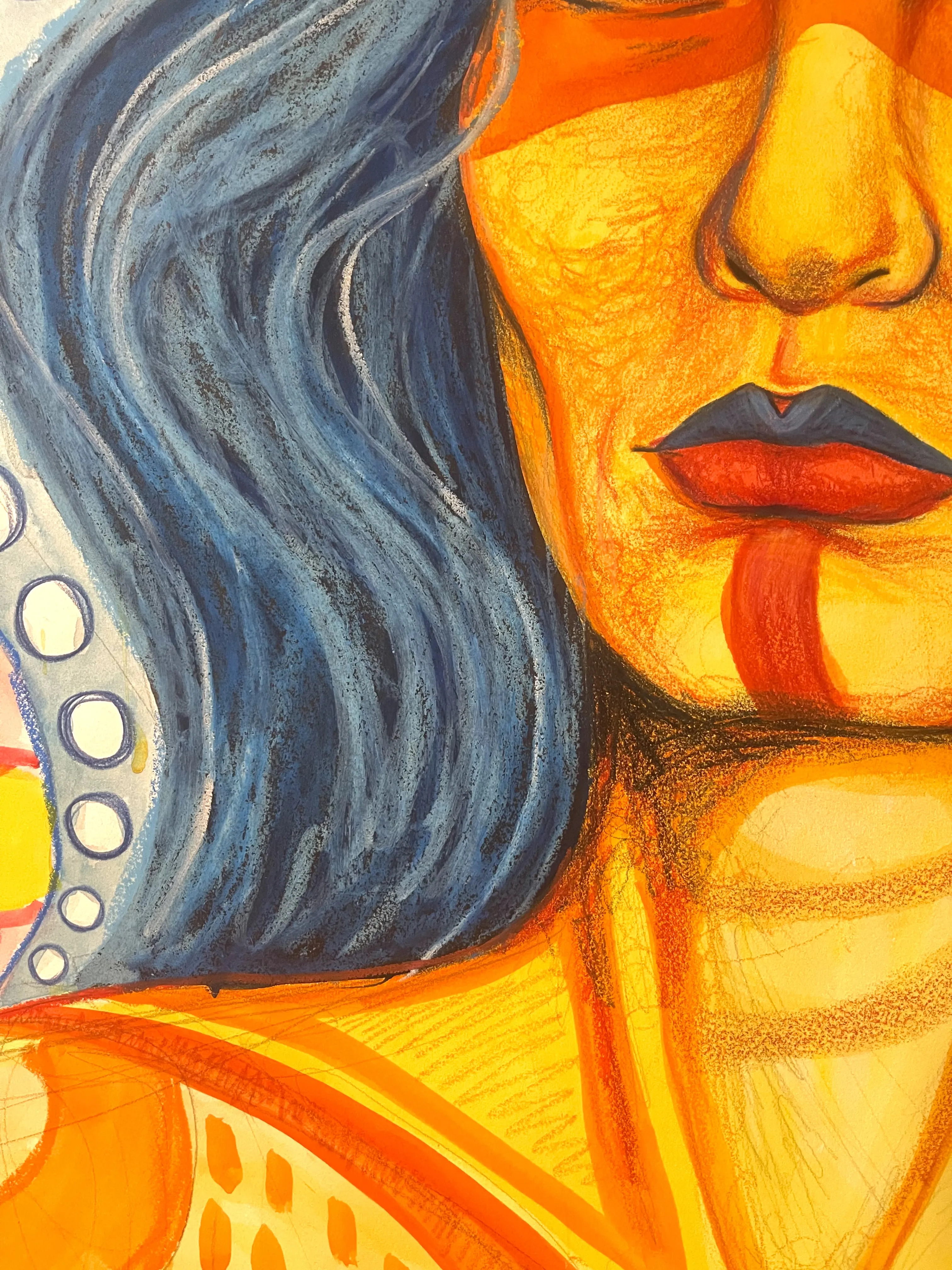 Image of Gracie’s Strength  by StellaRubi , size: 1260x1140 , made of watercolour, pencil, oil pastel , Painting medium, from Adelaide  Photo 2 of 7.