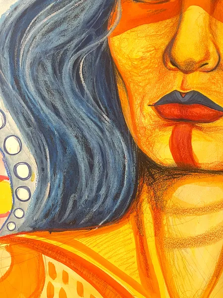 Image of Gracie’s Strength  by StellaRubi , size: 1260x1140 , made of watercolour, pencil, oil pastel , Painting medium, from Adelaide  Photo 2 of 7.