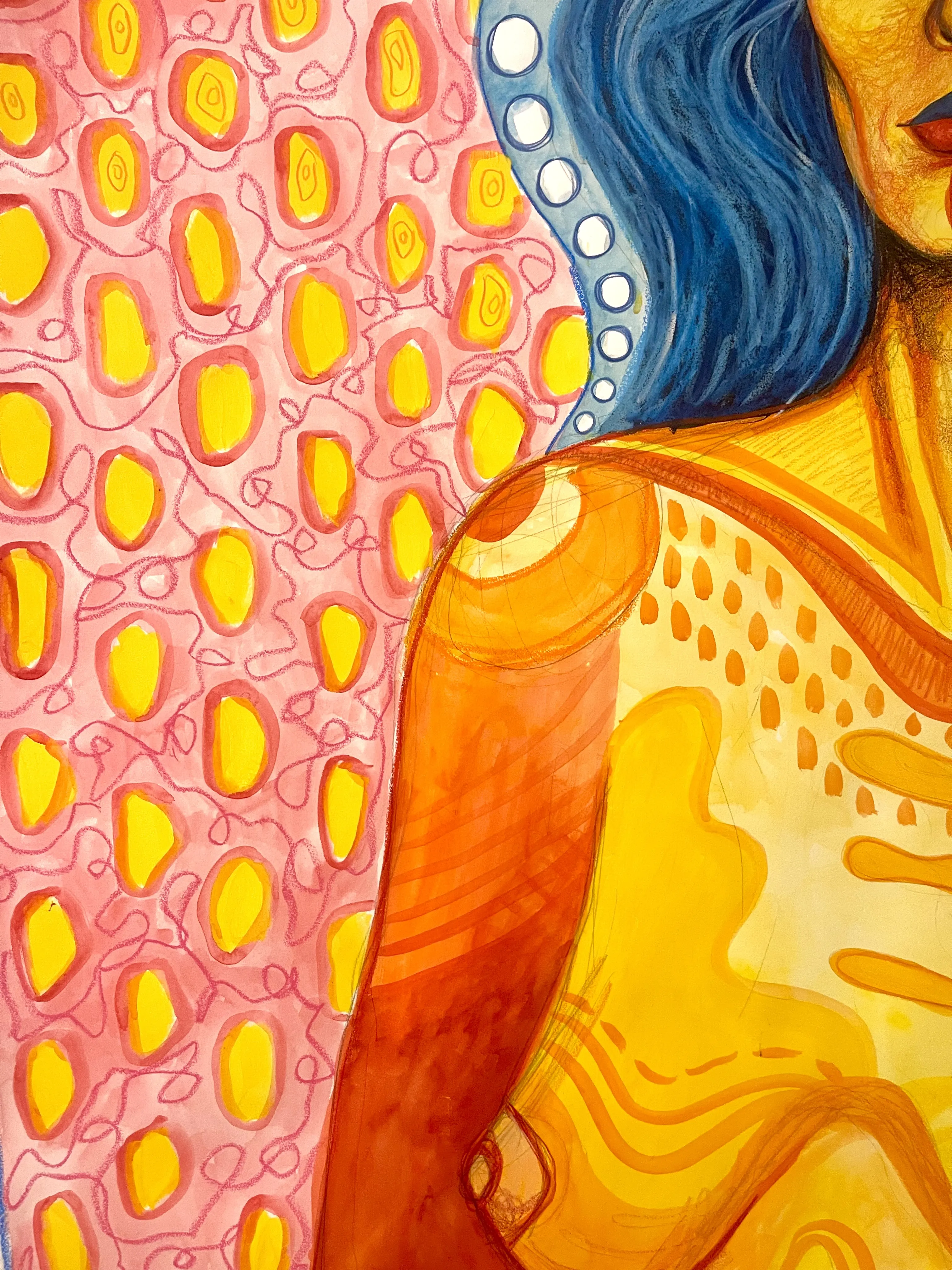 Image of Gracie’s Strength  by StellaRubi , size: 1260x1140 , made of watercolour, pencil, oil pastel , Painting medium, from Adelaide  Photo 3 of 7.