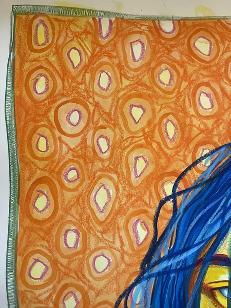 Image of Autumn Rising  by StellaRubi , size: A2 (roughly , made of watercolour, pencil, oil pastel, , Painting medium, from Adelaide Australia  Photo 2 of 9.
