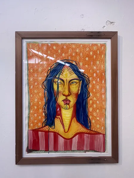 Image of Autumn Rising  by StellaRubi , size: A2 (roughly , made of watercolour, pencil, oil pastel, , Painting medium, from Adelaide Australia  Photo 8 of 9.